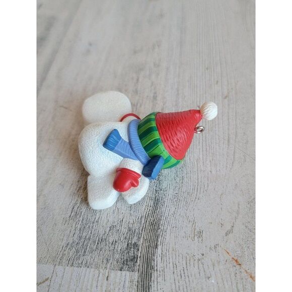 Hallmark Frosty fun repaint Red 2010 snowman ornament Xmas - Picture 6 of 6